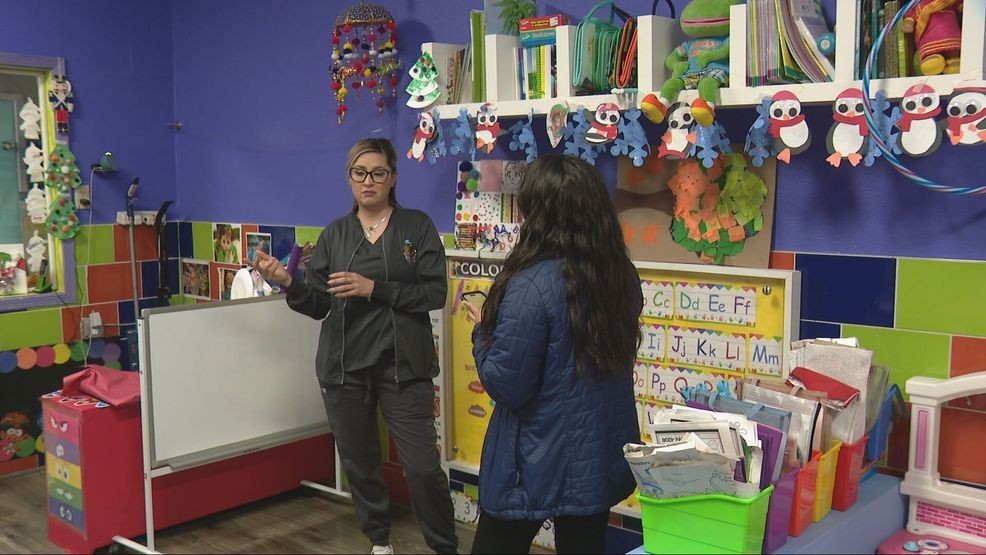 Bianca Ortiz, Director of Jack and Jill Daycare during interview with Julia Spencer.{ }(Credit: KFOX14/CBS4)