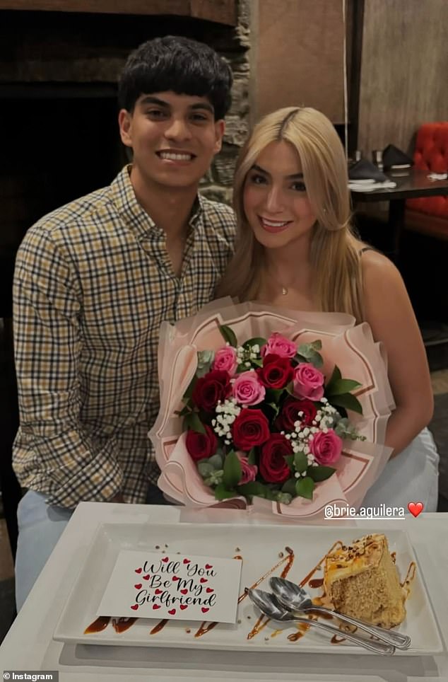 Police believe Brianna Aguilera took her own life, an impulsive act triggered by an argument with her boyfriend (left) after a day of heavy drinking