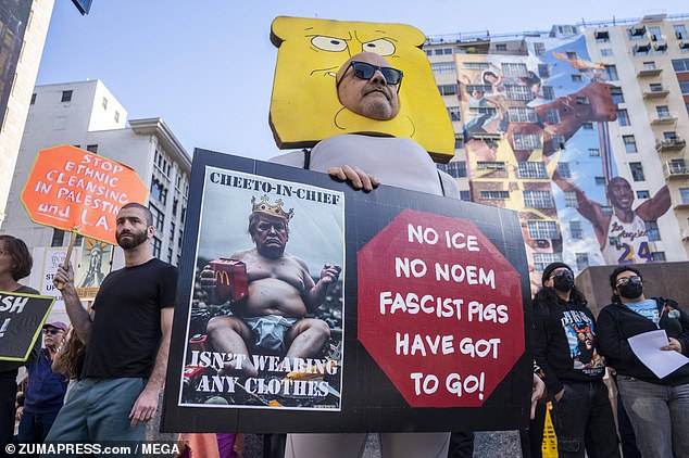 Los Angeles saw hundreds flood downtown streets in protest of ICE