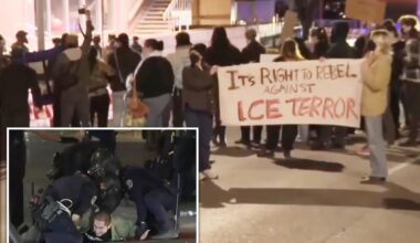 Several anti-ICE agitators arrested at rowdy Austin protest