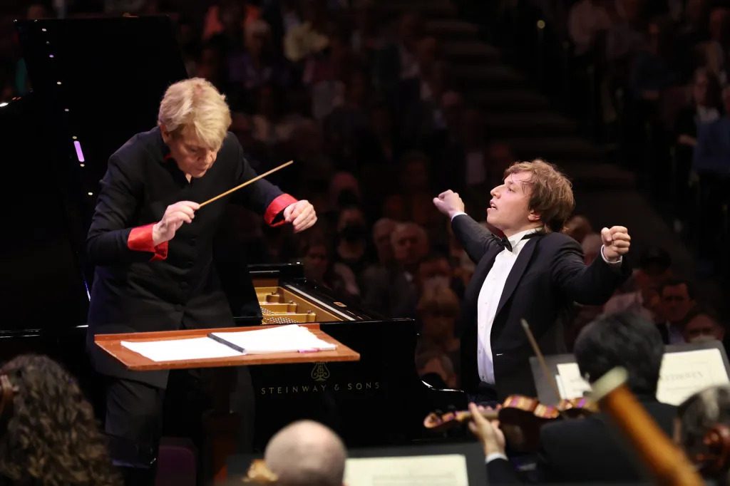 Through discussions with Jacques Marquis, conductor Marin Alsop initiated the idea of a conductor competition.  (Photo by The Cliburn)