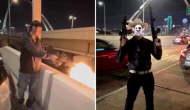 Illegal immigrants caught shooting guns on packed Texas highway, shot at family in road-rage attack: cops