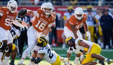 Manning uses arm and legs to lead No. 14 Texas to a 41-27 Citrus Bowl win over No. 18 Michigan
