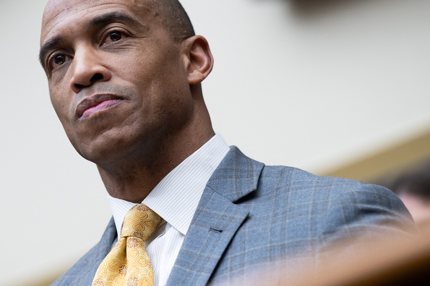 Secretary of Housing and Urban Development Scott Turner testifies during a House Financial Services Committee hearing on 
