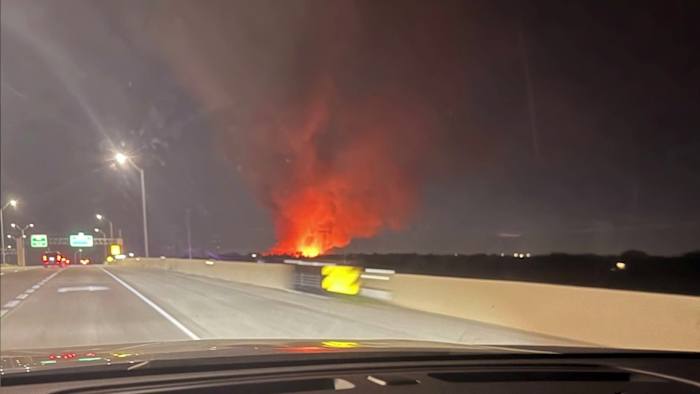 Video, photo show New Year’s Eve grass fire in north Bexar County