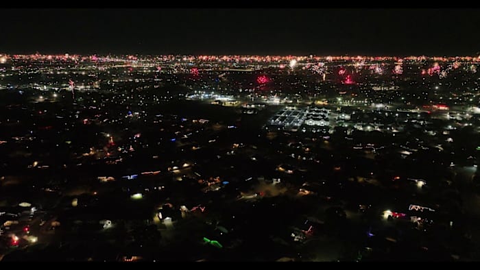 Drone footage, viewer videos capture fireworks across San Antonio
