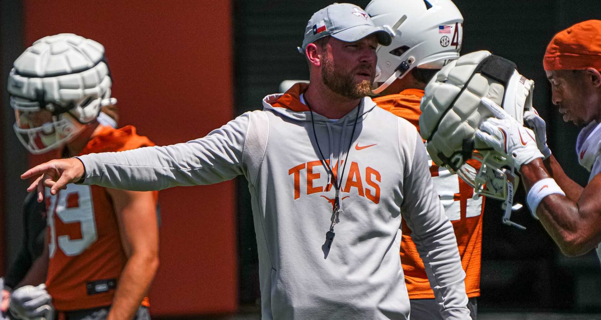 Texas Longhorns guards Dailyn Swain (3) and Simeon Wilcher (7) leave the court after the loss to Mississippi State at the Moody Center on Saturday, Jan. 3, 2026 in Austin.