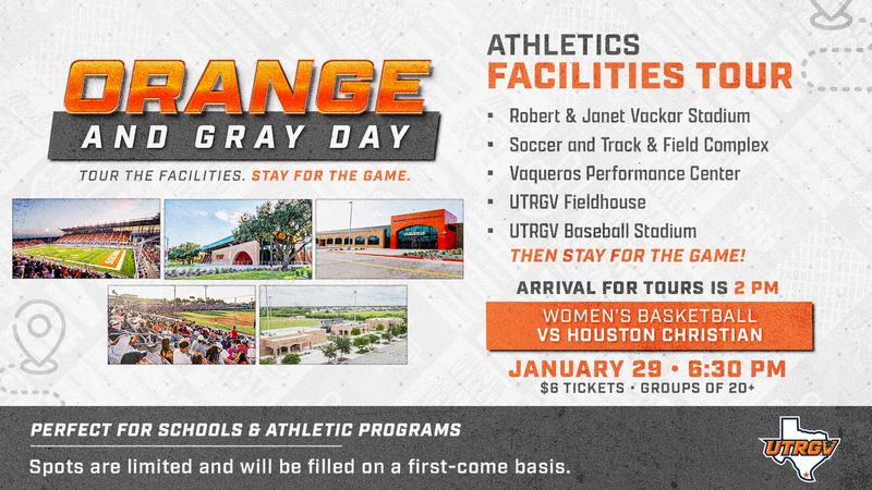 UTRGV Athletics Offering Opportunity for Groups to Tour Facilities