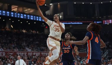 Kyla Oldacre's career-best 23 points help No. 2 Texas rout Auburn 97-36