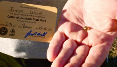 Texas husband and father finds 2.09-carat diamond at Arkansas park with his kids