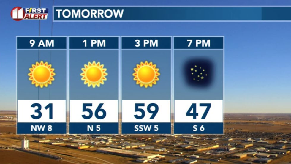 Winds shift tomorrow