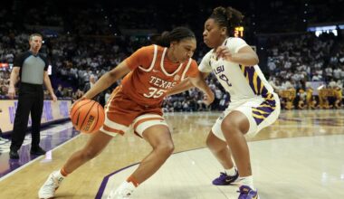 Williams scores 20 as No. 12 LSU hands No. 2 Texas its first loss, 70-65