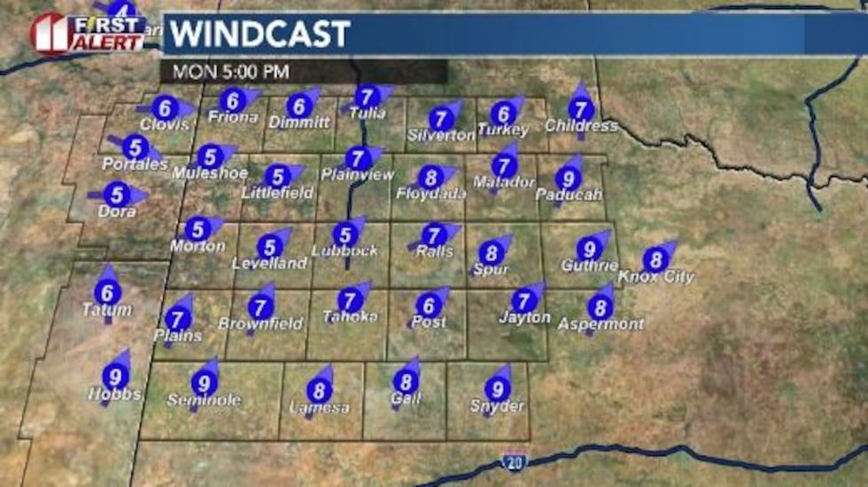 For the most part, skies will be sunny and daytime highs will remain well below record levels...