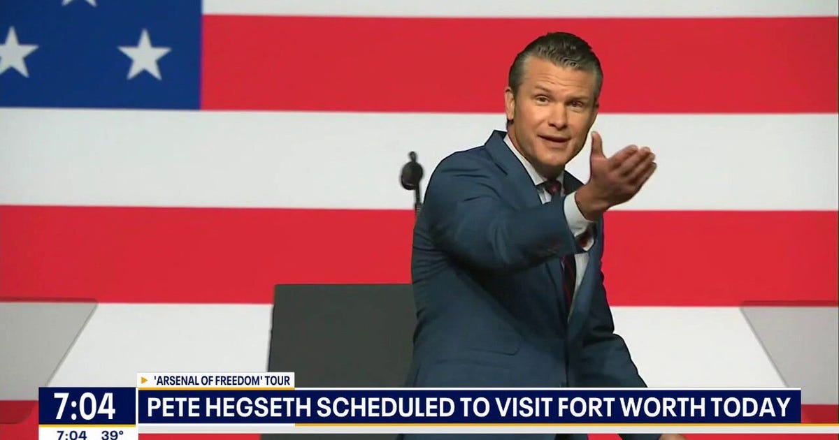 Pete Hegseth to visit Lockheed Martin plant in Fort Worth