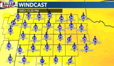 First cold front of the week has moved through Wednesday morning