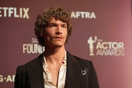 Connor Storrie poses during the nominations announcement for the 32nd Annual Actor Awards on...
