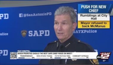 San Antonio Police Department Chief William McManus announces retirement