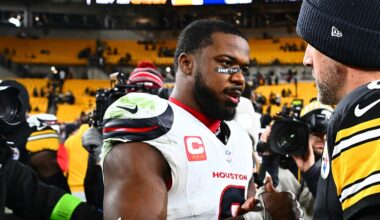 Texans' Azeez al-Shaair fined for pro-Palestinian message on eyeblack: report