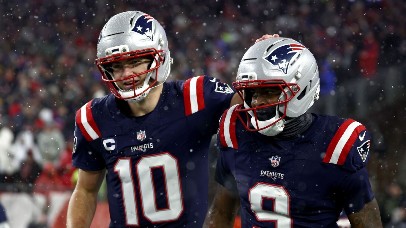 Drake Maye throws 3 TDs, helps Patriots reach AFC title game