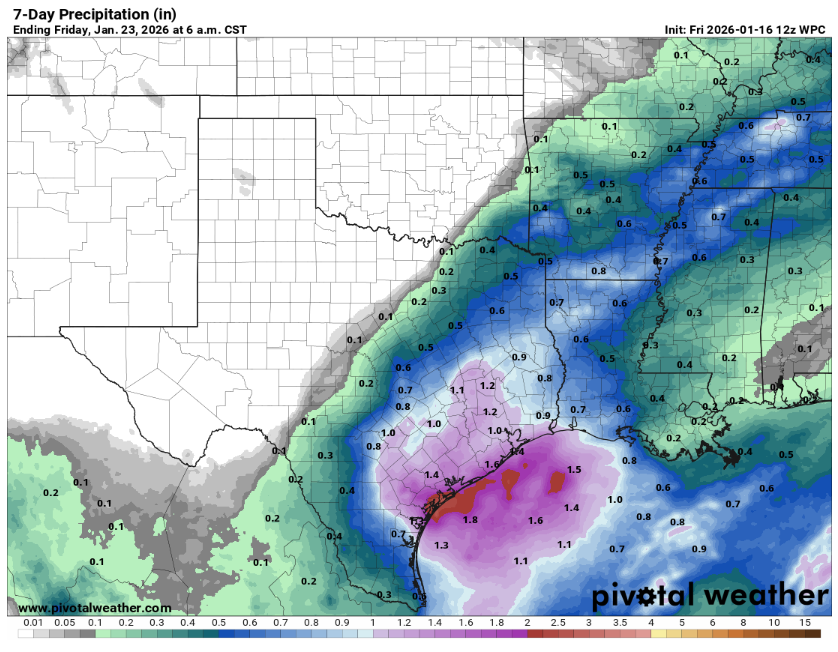 Wet weather possible in Austin by midweek. How much rain could we get?