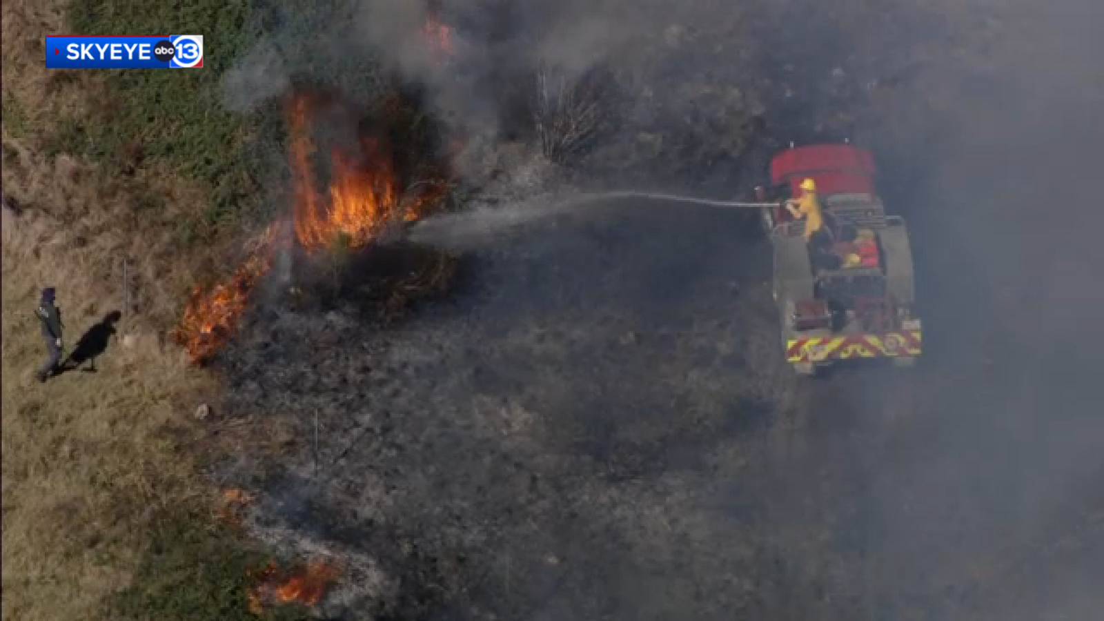 Man hospitalized after prescribed burn in northwest Harris County, according to Harris County Fire Marshal's Office