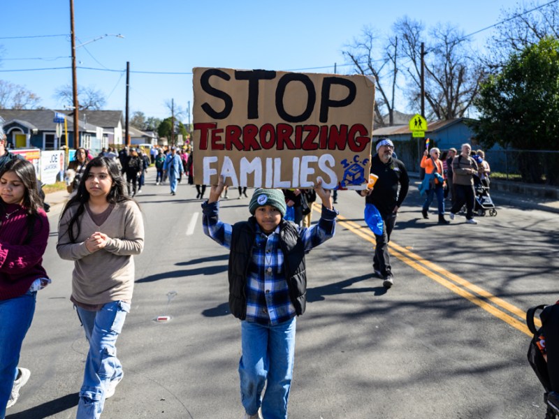 Everyone we saw at San Antonio’s MLK Jr. march, considered the largest in the nation