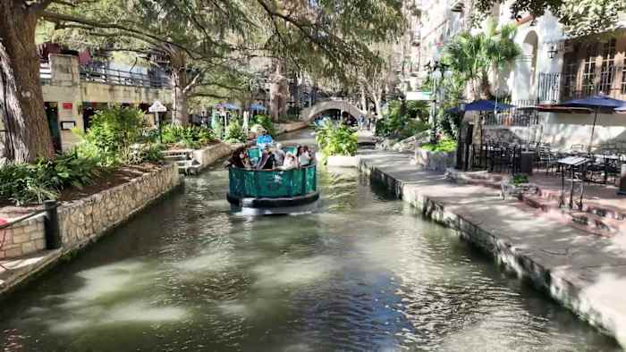 New drone video shows San Antonio River refilled with water after maintenance draining