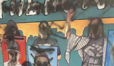 "Say their names" mural honoring victims of San Antonio police violence vandalized during MLK march