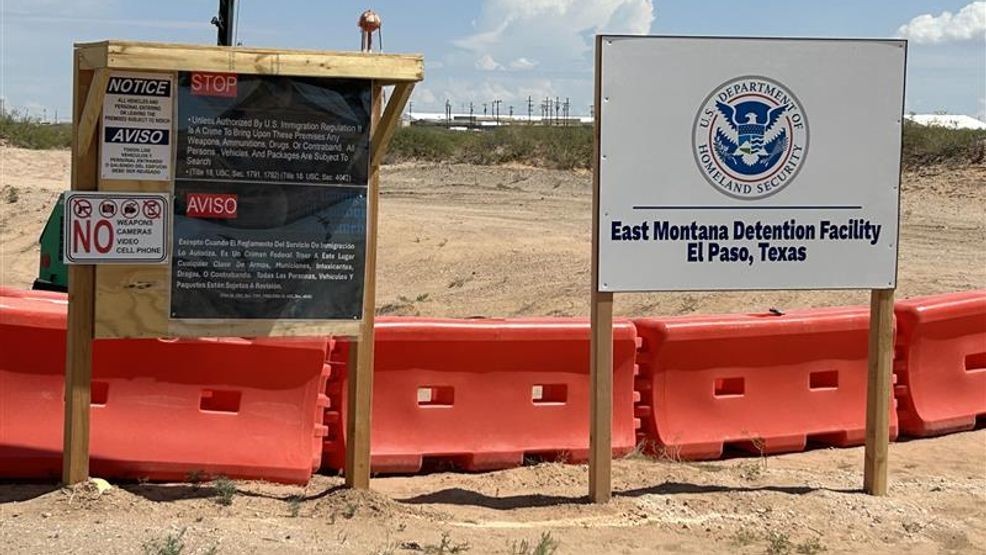 Site of new immigration detention facility on Fort Bliss (credit: KFOX14/CBS4)