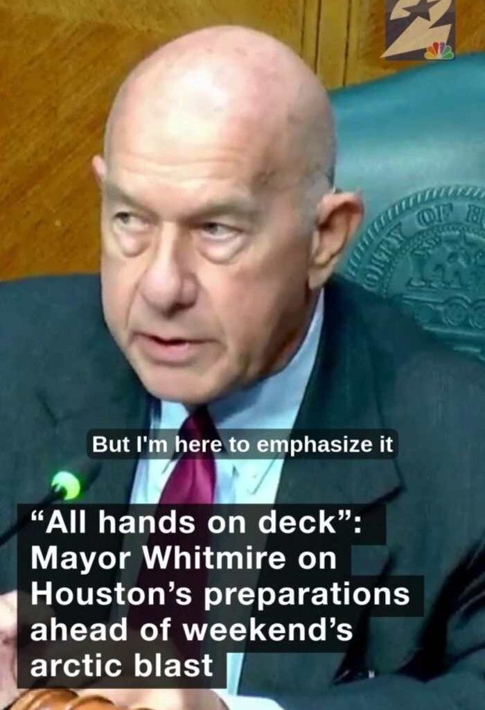 Mayor Whitmire outlines Houston's plan for Arctic blast