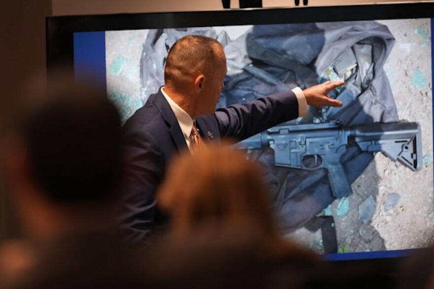 Texas Ranger detective Jason Shea gives testimony during a trial for former Uvalde school district police officer Adrian Gonzales at the Nueces County Courthouse in Corpus Christi, Texas, Tuesday, Jan. 6, 2026.