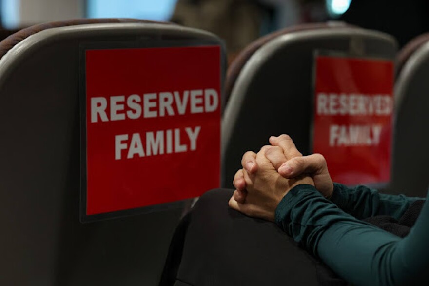 Ana Coronado, the mother of Robb Elementary shooting victim Maite Rodriguez, watches the trial for former Uvalde school district police officer Adrian Gonzales at the Nueces County Courthouse on Wednesday, Jan. 14, 2026 in Corpus Christi, Texas.