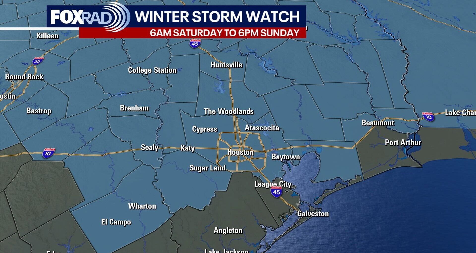 Houston under winter storm watch, extreme cold watch this weekend: What it means