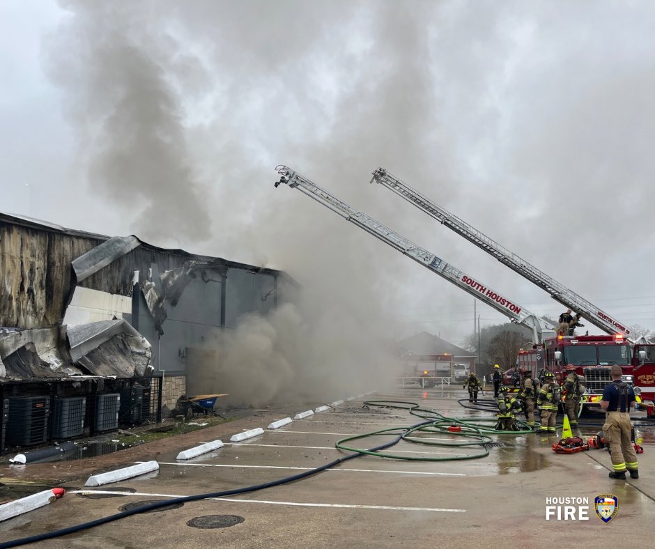 South Houston building catches fire during renovations, officials say