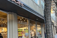 The Francesca's in the West Village area of Dallas with signs showing storewide sales.