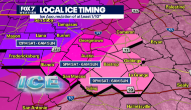 Austin weather: Winter Storm Warning and timing of ice in our area