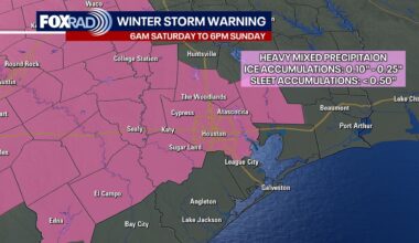 Live updates: Winter storm warning issued for Houston-area counties