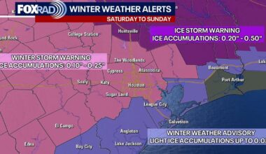 Houston winter storm: Weather forecast today, timeline, ice threat, live radar