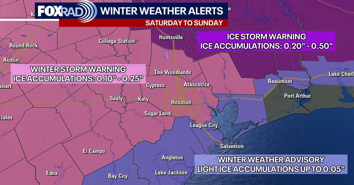 Houston winter storm: Weather forecast today, timeline, ice threat, live radar