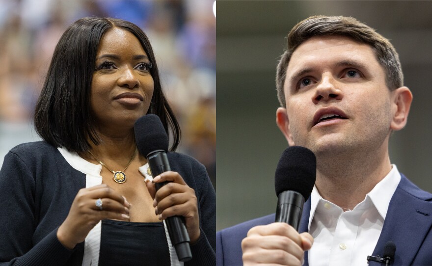 U.S. Rep. Jasmine Crockett, left, and State Rep. James Talarico, right, are set to face off in the first debate for the Democratic nomination for U.S. Senate this Saturday in Georgetown.