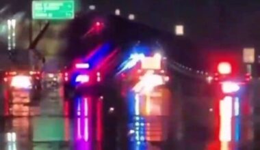 Early Sunday driving conditions in metro Houston during winter storm