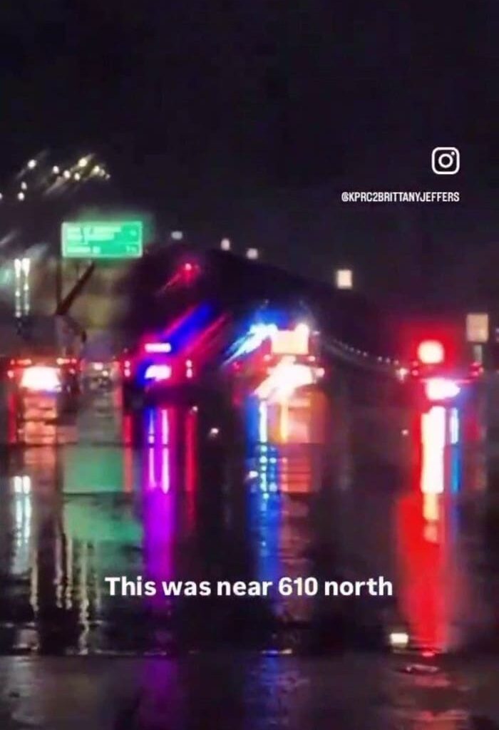 Early Sunday driving conditions in metro Houston during winter storm