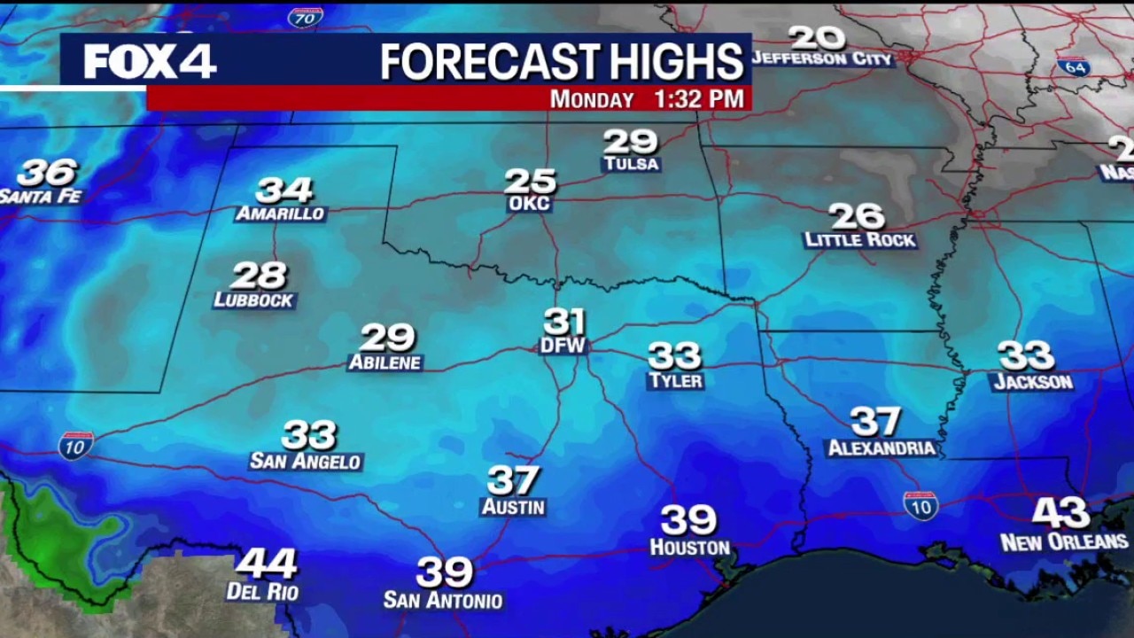 Dallas weather: 7 a.m. update for Jan. 26