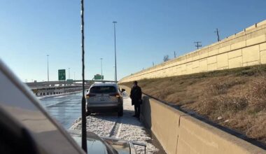 Dallas Sheriff's Patrol rescues drivers stranded on icy roads during Texas Winter Storm