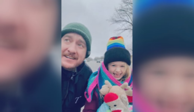 Clifton, Texas girl reports on winter storm with dad’s help