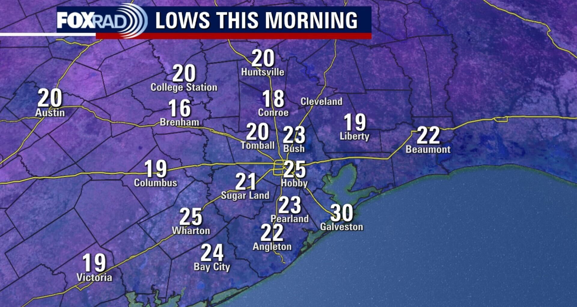 Houston weather: Cold weather remains Tuesday, chances of rain incoming