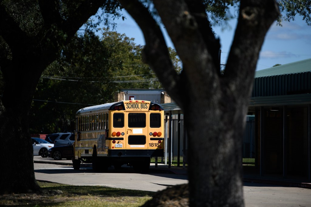 Beaumont United High School bus on Nov, 5, 2025.