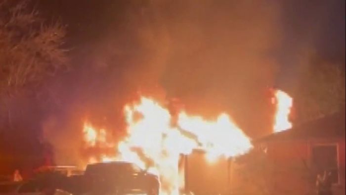 2 hospitalized after car fire spreads to home in SW Houston