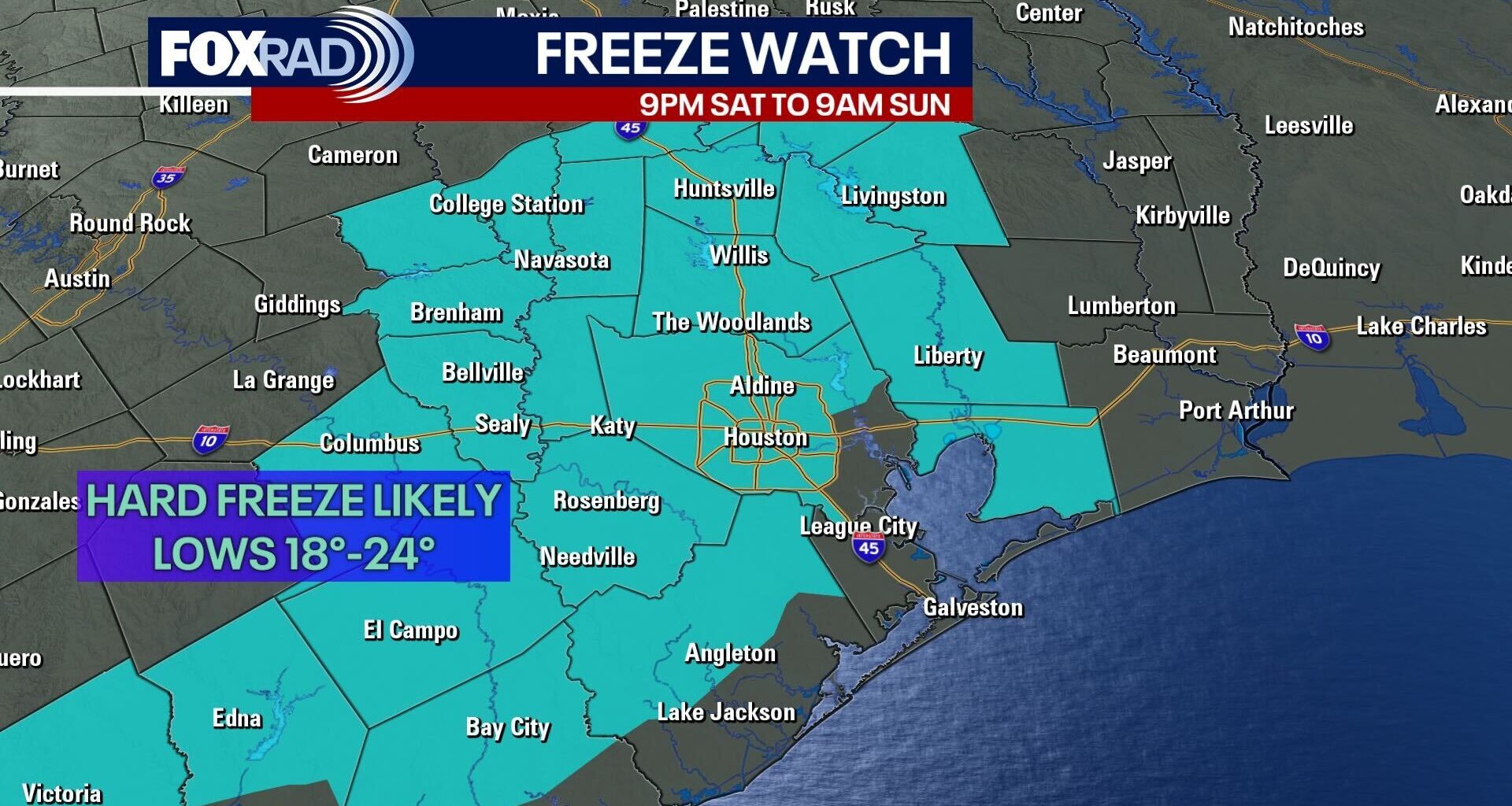 Freeze watch, cold weather advisory for Houston this weekend: What to know