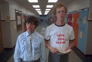 "Napoleon Dynamite" stars Efren Ramirez (left) and Jon Heder will attend a screening of the...